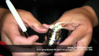 How to Build a Rebuildable Atomizer  Yosi Vapes DIY Dual Coil Tutorial  Vape Shop in Las Vegas [upl. by Farand]