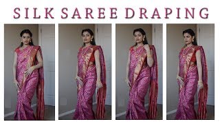 How to drape a silk saree [upl. by Paviour]