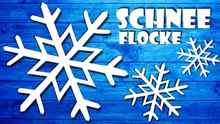 Schneeflocken basteln aus Papier  how to make paper snowflake DIY [upl. by Micheal]