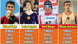 Athletes with the most Olympic Medals Summer Olympic Games [upl. by Jovia]