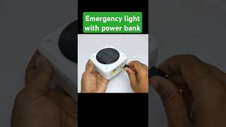 Rechargeable emergency light with powerbank  solar charging system shorts [upl. by Nertie789]