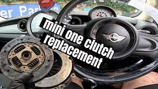 2013 mini one clutch replacement [upl. by Atal]