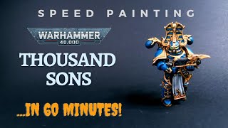 Speed Painting Thousand Sons In 60 Minutes [upl. by Sheffield228]