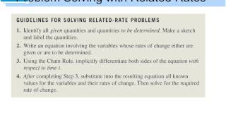 Calc 26 Related Rates [upl. by Sileray]