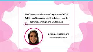 Ghazaleh Soleimani talk NonInvasive Brain Stimulation for SUD [upl. by Acnaiv966]