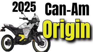 2025 Can Am Origin eMotorcycle Spec Review [upl. by Ecienal]