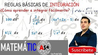 🎥Cómo integrar fácilmente✅ reglas básicas de integración👌🏻ejemplos de integrales🤩 [upl. by Aihsoek]