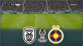 PAOK vs FCSB  UEFA EUROPA LEAGUE 20242025 [upl. by Lupien314]