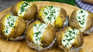 La receta más popular de patatas al horno rellenas con queso una receta buenisima  GustosoTV [upl. by Wernick]