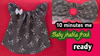 Baby Jhabla cutting and stitching 2024612month baby frock cutting and stitchingEEstitchingideas [upl. by Wakeen942]