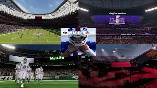 Madden NFL 24  Sports Game Stadiums 🏟 🏈 [upl. by Etteniotna]