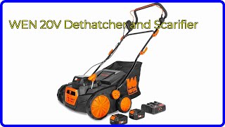 REVIEW 2024 WEN 20V Dethatcher and Scarifier ESSENTIAL details [upl. by Lacey]