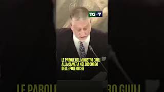 Le parole del ministro Giuli alla camera nel discorso delle polemiche [upl. by Giarc807]