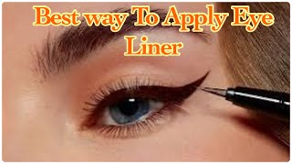 Best Way To Apply Eye Liner With Simple Trick n Tips😍foryou viralvideo eyeliner eyemakeup [upl. by Onairot195]