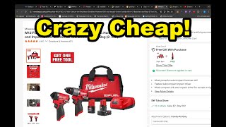 Crazy Milwaukee Tool Deals At Home Depot On Clearance [upl. by Htebazile910]