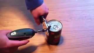 Bosch IXO Dosenöffner  Apriscatole  Can Opener  как открытъ консервную банку с новым Бош ИКСО [upl. by Ymrots]