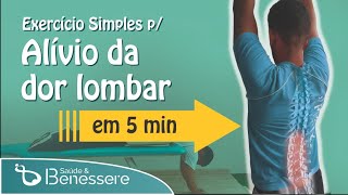 Exercício simples para alivio da dor lombar  Dr Rodrigo Lopes [upl. by Dylan]