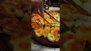 Panfried dumplings food streetfood delicious chinesefood cooking [upl. by Buna392]