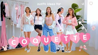 coquette aesthetic outfits 🧸🎀🩰🪞🌷✨ clothing essentials [upl. by Lucas]