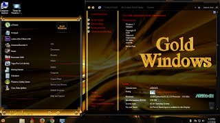 Windows 7 theme GOLD [upl. by Adamik111]