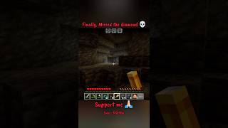 My first diamond🤩🤩   Minecraft pe Survival gameplay  mcpe  Thanks for 500 ❤️  Support 🙏🏻 [upl. by Ramuk100]