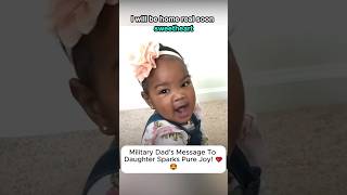 Military Dads Message Leaves Her Overjoyed lovestory [upl. by Gabel]