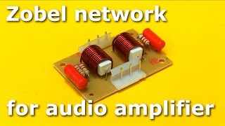 Construction of a Zobel network for audio amplifier [upl. by Josh893]