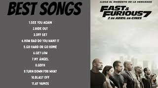 RÁPIDOS Y FURIOSOS 7  Full Soundtrack Completo Best Songs  Fast And Furious 7 OST [upl. by Randee262]