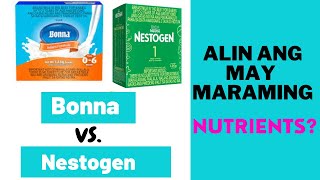 Bonna vs Nestogen 06 Months  Alin Ang May Maraming Nutrients Formula Milk for Baby 06 Months [upl. by Atsillac]