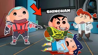 Ghoul Shinchan Ate Kazama Dead Body In Super Sus 😱  Shinchan Playing Among Us 3D  Funny Game 😂 [upl. by Rahel281]