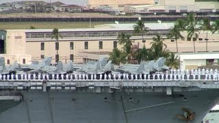 USS Kitty Hawk CV63 Arrives in Pearl Harbor [upl. by Macswan]