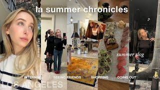 summer in LA vlog  going out shopping amp interning [upl. by Yleak941]