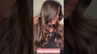 Loreal professional hair color 💃💃👯‍♂️balayage trendingreels song trending color [upl. by Anelis342]