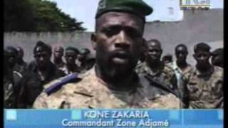 Le cmdt Koné Zakaria sest rendu à la gendarmerie dAdjamé pour sensibiliser au pardon mutuelle [upl. by Ibocaj]