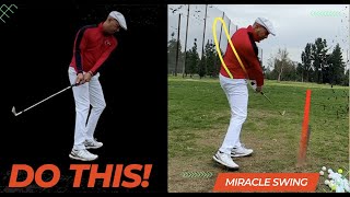 FIX YOUR BACKSWING with the PERFECT OVER THE TOP MIRACLE MOVE [upl. by Latoya88]