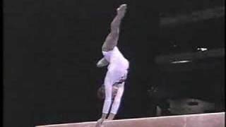 Dominique Moceanu  1996 Olympics Team Compulsories  Balance Beam [upl. by Sande]