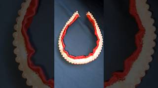 Round hair band diy craft viralvideo hairband hairbandcraft new [upl. by Osanna]