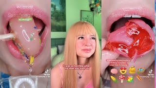 Asmr mouth sounds briannamizura satisfyinglips 🤍 [upl. by Jarv]