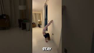 Flexibility challenge advanced handstand with bend in gymnastics [upl. by Yhcir]