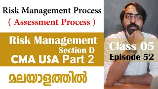 Risk Management Process 25  Risk Management  Section D  CMA USA  Part 2  Episode 52 [upl. by Col396]