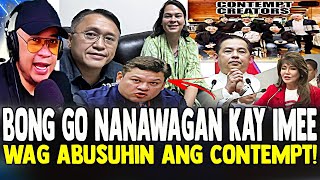 NAGSALITA NASEN BONG GO PAOLO DUTERTE MAY PANAWAGAN KAY IMEE AT SA KAMARA WAG ABUSUHIN ANG CONTEMPT [upl. by Icam113]