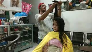 Potong rambut panjang anggun [upl. by Ybanrab]