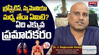 DrJ Raghunathreddy About Bronchitis vs Pneumonia Causes and Symptoms in Telugu MedPlusONETV [upl. by Patterson]