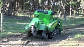 Stump Grinder On Tracks  TREES VS MACHINE [upl. by Atikat]