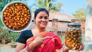 খুব সহজ পদ্ধতিতে বানিয়ে নিন কাঁচা কুলের আচার  Village Style Home Made Kuler  Boroi Achar Recipe [upl. by Sievert]