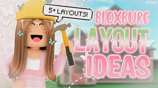 Bloxburg FREE HOUSE LAYOUT IDEAS  5 Layouts  Roblox  auvelva ♡ [upl. by Nnaaras]