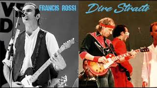 RARE Dire Straits and Francis Rossi Status Quo Two Young Lovers Live at Wembley Arena 1985 [upl. by Assilak]