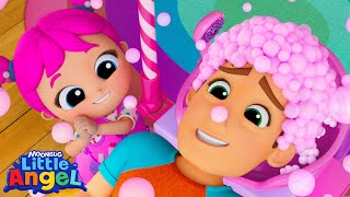 This is the Way We Wash Our Hair  Little Angel Kids Songs amp Nursery Rhymes [upl. by Enirehtakyram]