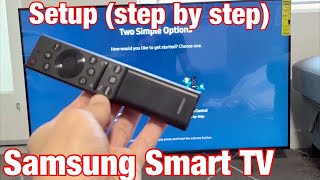 Samsung Smart TV How to Setup step by step UHD AU8000 Series [upl. by Calore966]