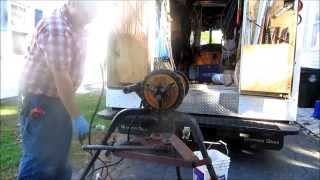 gas boiler steam return repaired treaded black pipe [upl. by Fritzie]